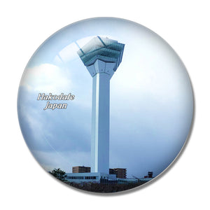 Japan Goryokaku Tower Hakodate 3D Fridge Magnet Crystal Glass