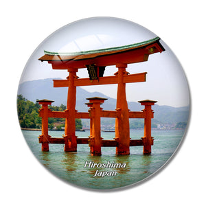 Japan Itsukushima Shinto Shrine Hiroshima 3D Fridge Magnet Crystal Glass