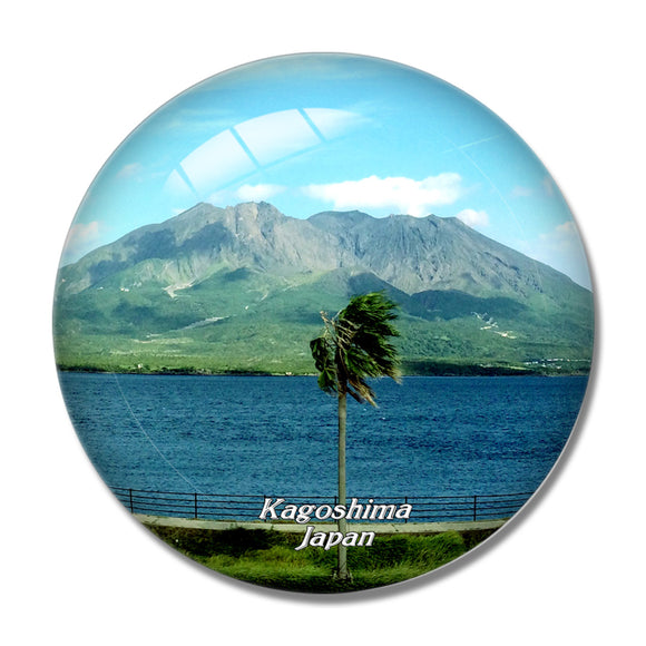 Japan Kagoshima 3D Fridge Magnet Crystal Glass