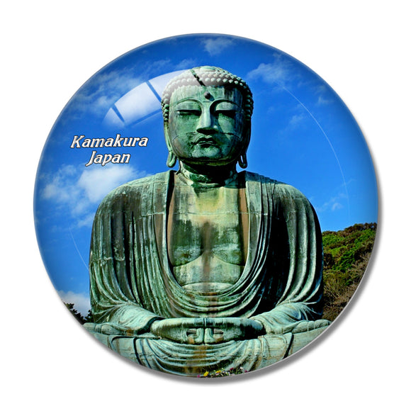 Japan Kamakura 3D Fridge Magnet Crystal Glass