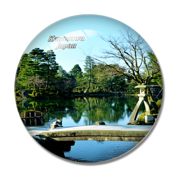 Japan Kenrokuen Garden Kanazawa 3D Fridge Magnet Crystal Glass