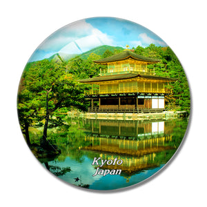 Japan Kinkakuji Temple Kyoto 3D Fridge Magnet Crystal Glass