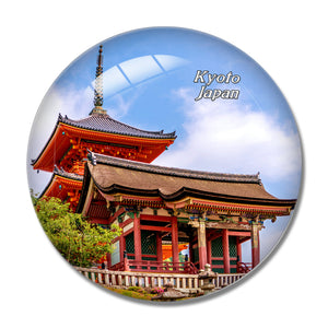 Japan Kiyomizu-dera Temple Kyoto 3D Fridge Magnet Crystal Glass