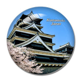 Japan Kumamoto Castle 3D Fridge Magnet Crystal Glass