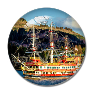 Japan Lake Ashi Hakone 3D Fridge Magnet Crystal Glass