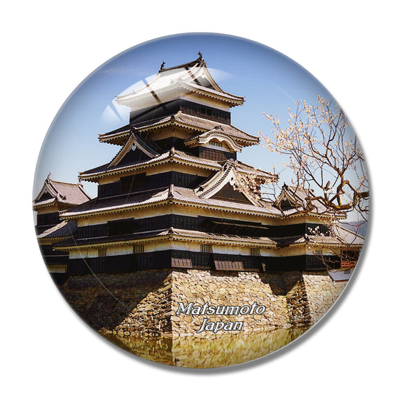 Japan Matsumoto Castle 3D Fridge Magnet Crystal Glass