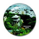 Japan Matsuyama Castle 3D Fridge Magnet Crystal Glass