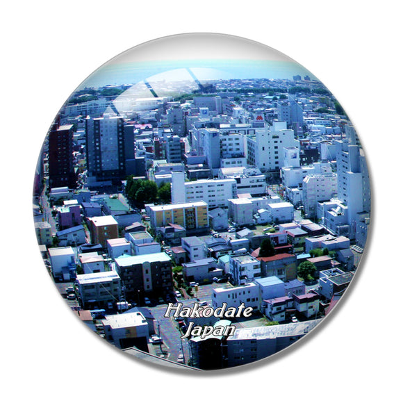 Japan Mount Hakodate 3D Fridge Magnet Crystal Glass