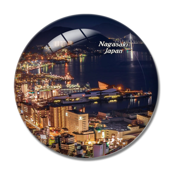 Japan Mount Inasayama Nagasaki 3D Fridge Magnet Crystal Glass