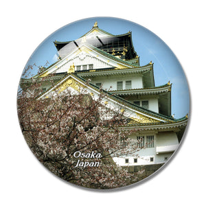 Japan Osaka Castle 3D Fridge Magnet Crystal Glass