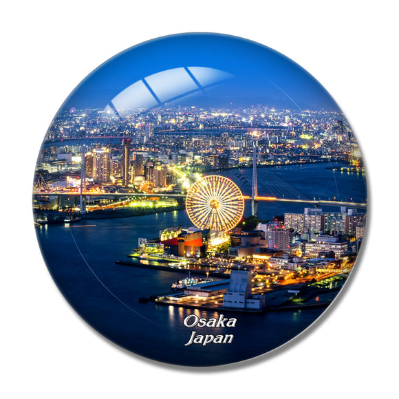 Japan Osaka 3D Fridge Magnet Crystal Glass