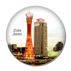 Japan Port of Kobe 3D Fridge Magnet Crystal Glass