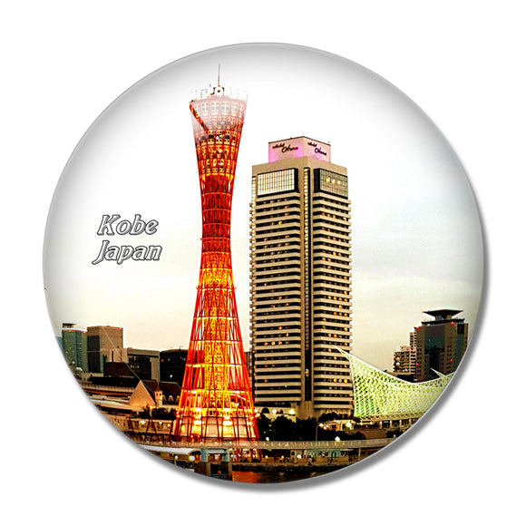 Japan Port of Kobe 3D Fridge Magnet Crystal Glass