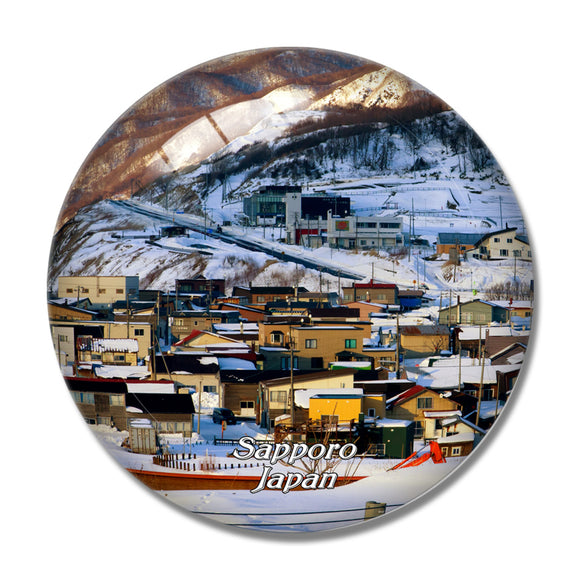 Japan Sapporo 3D Fridge Magnet Crystal Glass