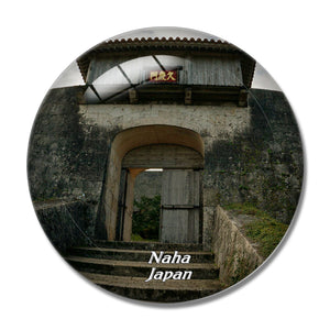 Japan Shurijo Castle Naha 3D Fridge Magnet Crystal Glass