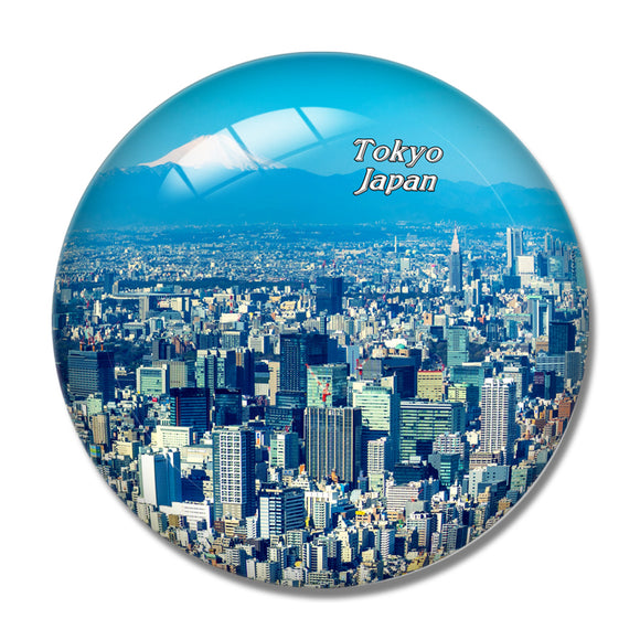 Japan Tokyo 3D Fridge Magnet Crystal Glass