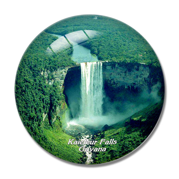 Kaieteur Falls Guyana 3D Fridge Magnet Crystal Glass