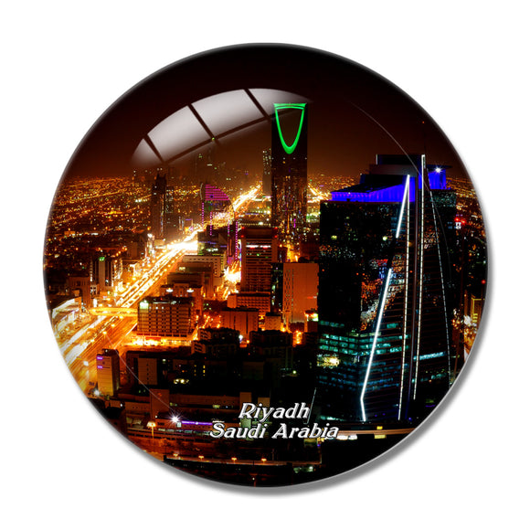 Kingdom Centre Tower Riyadh Saudi Arabia 3D Fridge Magnet Crystal Glass