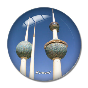 Kuwait Towers 3D Fridge Magnet Crystal Glass