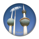 Kuwait Towers 3D Fridge Magnet Crystal Glass