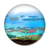 La Digue Island Seychelles 3D Fridge Magnet Crystal Glass