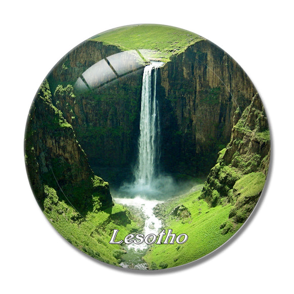 Lesotho 3D Fridge Magnet Crystal Glass