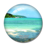 Mahe Island Seychelles 3D Fridge Magnet Crystal Glass