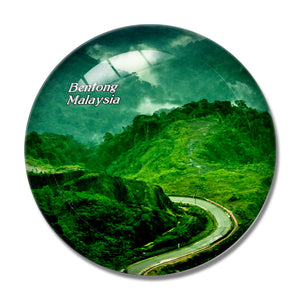 Malaysia Genting Highlands Bentong 3D Fridge Magnet Crystal Glass