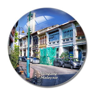 Malaysia George Town Pengang 3D Fridge Magnet Crystal Glass