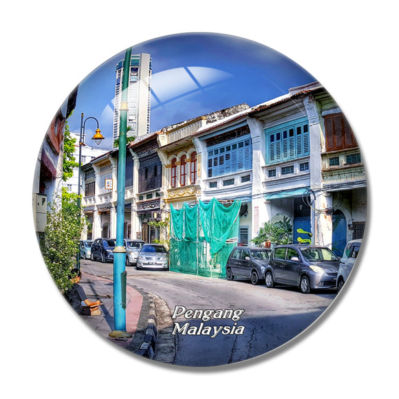 Malaysia George Town Pengang 3D Fridge Magnet Crystal Glass