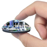 Malaysia Johor Bahru 3D Fridge Magnet Crystal Glass