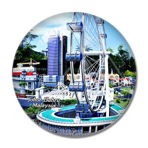 Malaysia Johor Bahru 3D Fridge Magnet Crystal Glass