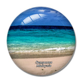 Malaysia Kapalai Island Semporna 3D Fridge Magnet Crystal Glass