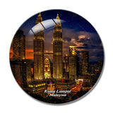 Malaysia Kuala Lumpur 3D Fridge Magnet Crystal Glass