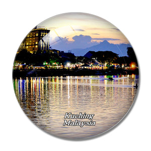 Malaysia Kuching 3D Fridge Magnet Crystal Glass