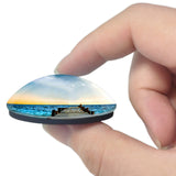 Malaysia lan Jetties Of Penang 3D Fridge Magnet Crystal Glass