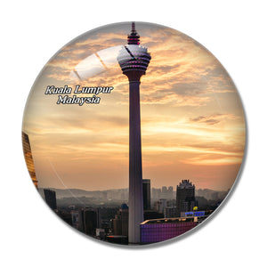 Malaysia Menara Kuala Lumpur 3D Fridge Magnet Crystal Glass