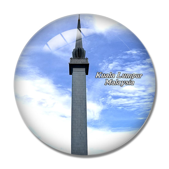 Malaysia National Mosque Kuala Lumpur 3D Fridge Magnet Crystal Glass