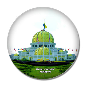 Malaysia Old Royal Palace Kuala Lumpur 3D Fridge Magnet Crystal Glass