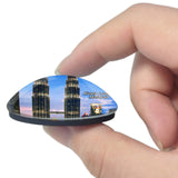 Malaysia Petronas Twin Towers Kuala Lumpur 3D Fridge Magnet Crystal Glass