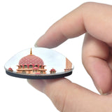 Malaysia Pink Mosque Kuala Lumpur 3D Fridge Magnet Crystal Glass