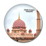 Malaysia Pink Mosque Kuala Lumpur 3D Fridge Magnet Crystal Glass