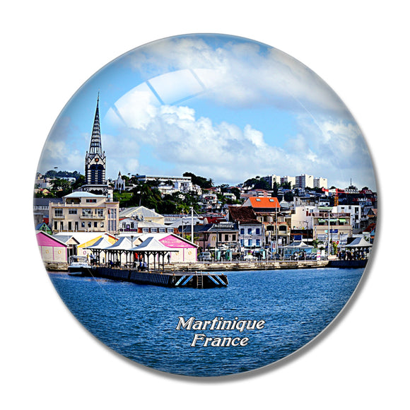 Martinique France 3D Fridge Magnet Crystal Glass