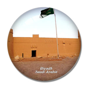 Masmak Fortress Riyadh Saudi Arabia 3D Fridge Magnet Crystal Glass