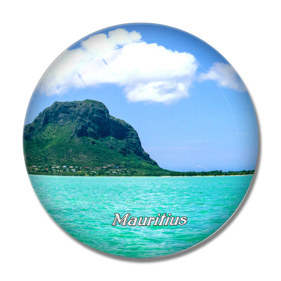 Mauritius 3D Fridge Magnet Crystal Glass