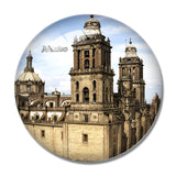 Mexico Cathedral Mexico 3D Fridge Magnet Crystal Glass