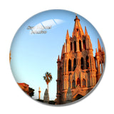 Mexico Cathedral San Miguel 3D Fridge Magnet Crystal Glass