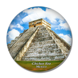 Mexico Chichen Itza 3D Fridge Magnet Crystal Glass