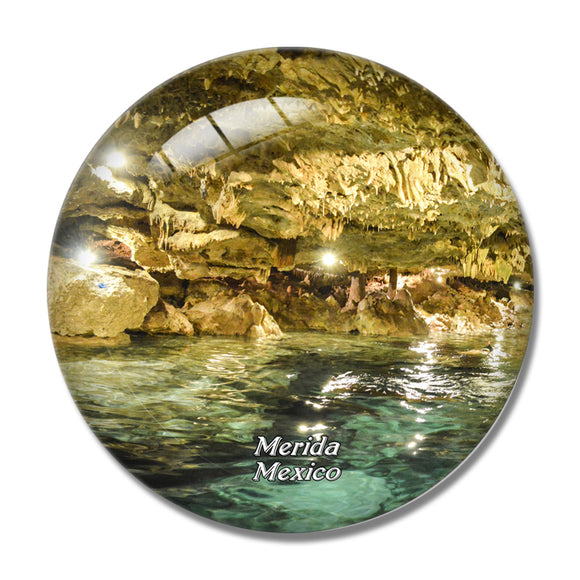 Mexico Merida 3D Fridge Magnet Crystal Glass