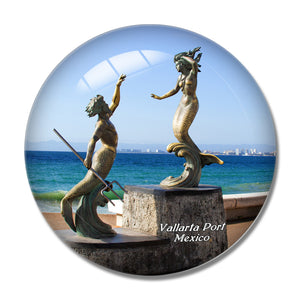 Mexico Puerto Vallarta 3D Fridge Magnet Crystal Glass